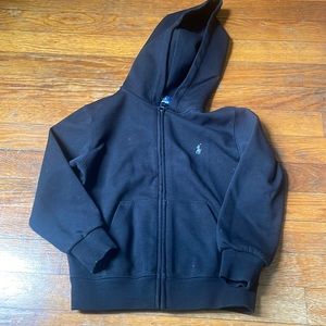 Full Zip Polo Ralph Lauren black jacket size 5